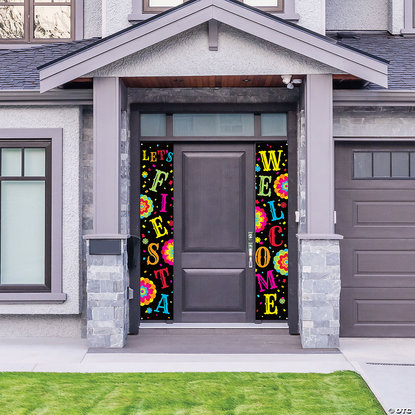 Banner Vertical Set Lets Fiesta Welcome 14.5x72in (2pcs)